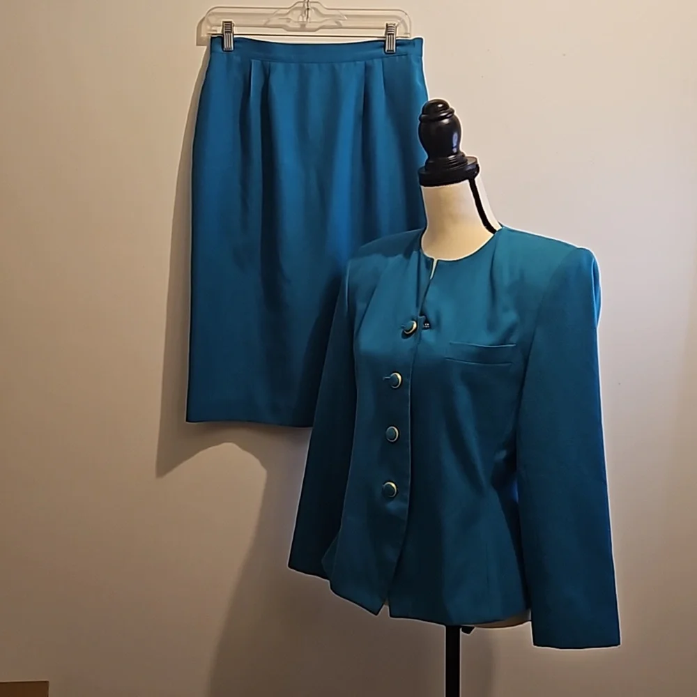 Worthington Women's 2pc Skirt Suit Matching Set Size 10 #W-820